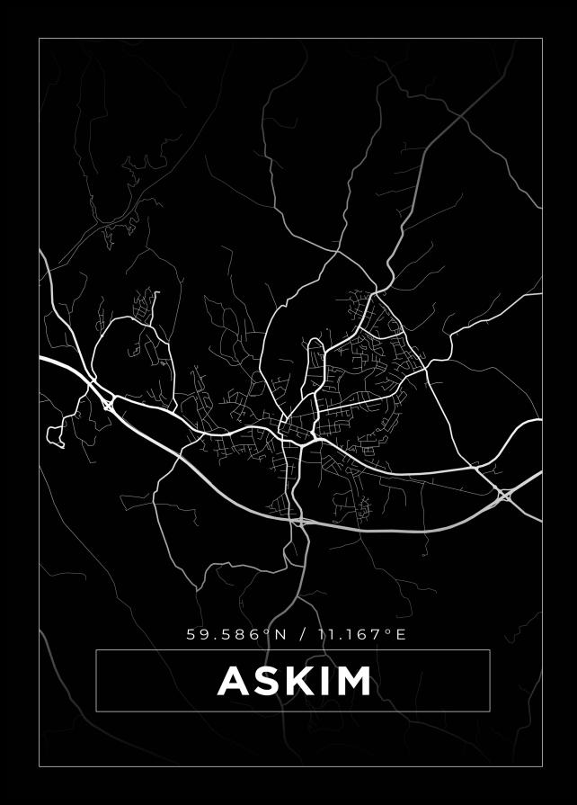 Map - Askim - Black