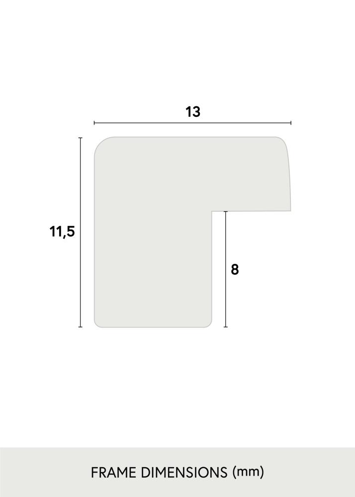 Cadre Edsbyn Or 60x60 cm - Passe-partout Blanc 50x50 cm