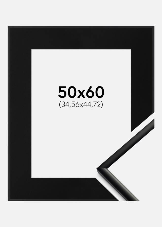 Cadre New Lifestyle Mat Noir 50x60 cm - Passe-partout Noir 14x18 pouces