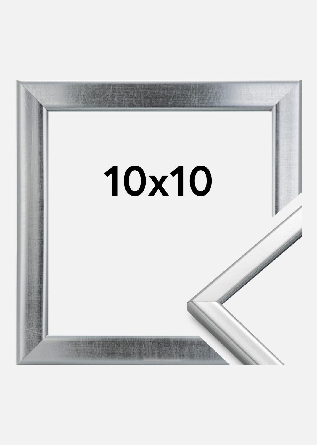 Product Image for Cadre Slim Mat Verre antireflet Argent 10x10 cm