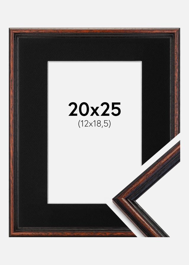 Cadre Horndal Noyer 20x25 cm - Passe-partout Noir 13x19,5 cm