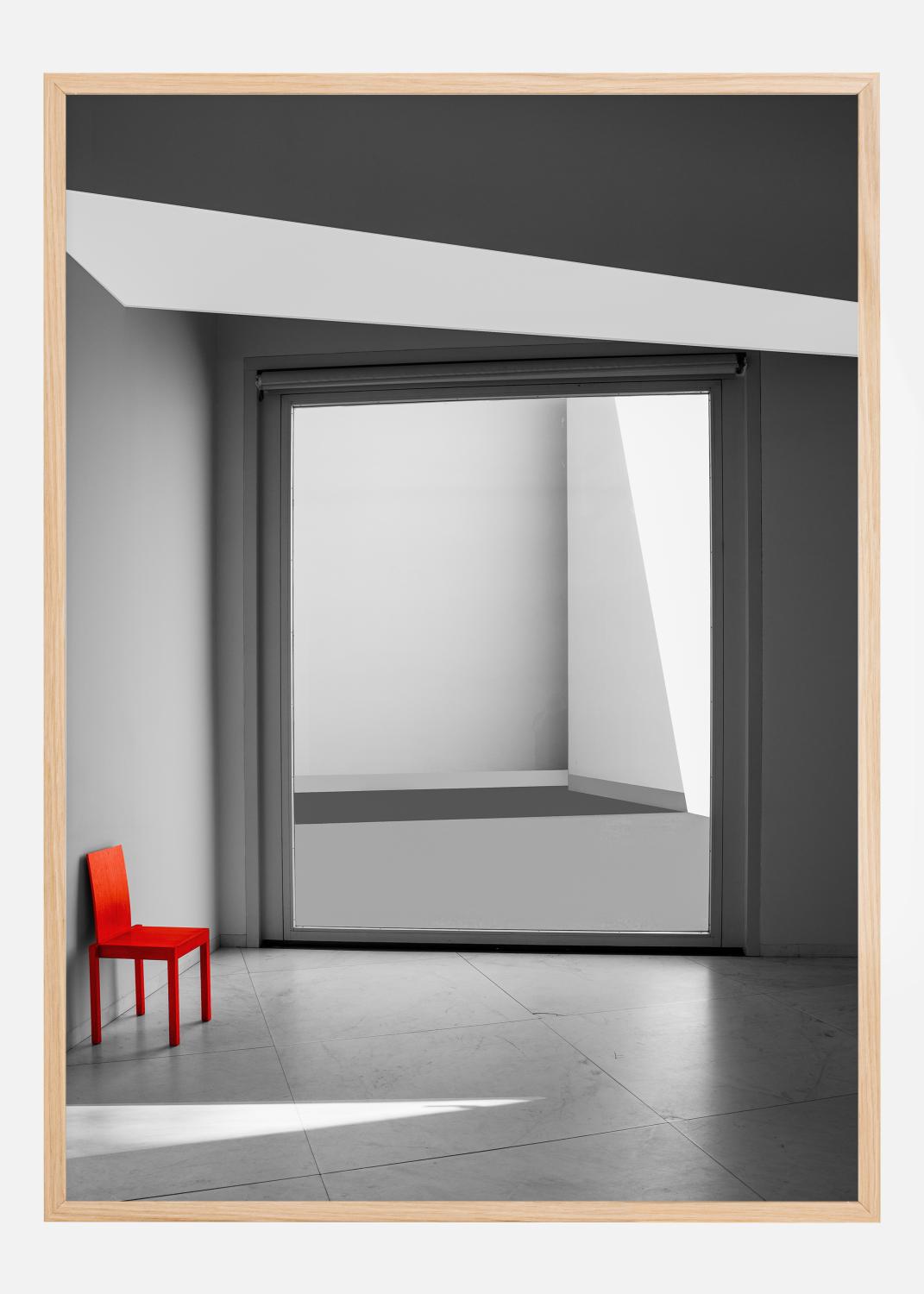Product Image for The red chair Poster (21x29,7 cm (A4))