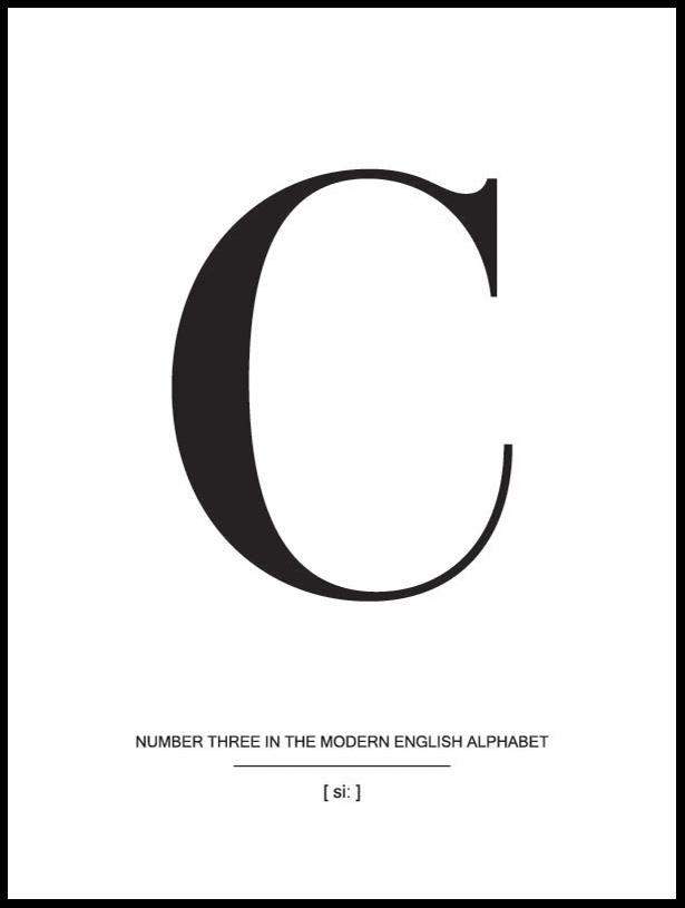 Letter C Poster