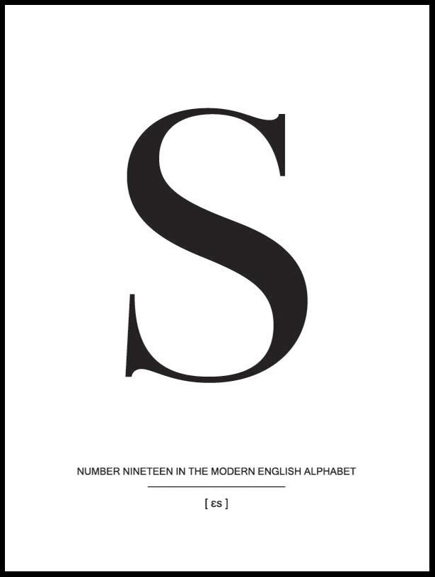 Letter S Poster