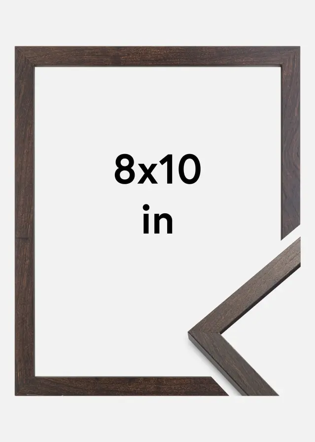 Cadre Trendy Verre Acrylique Noyer 8x10 inches (20,3x25,4 cm)