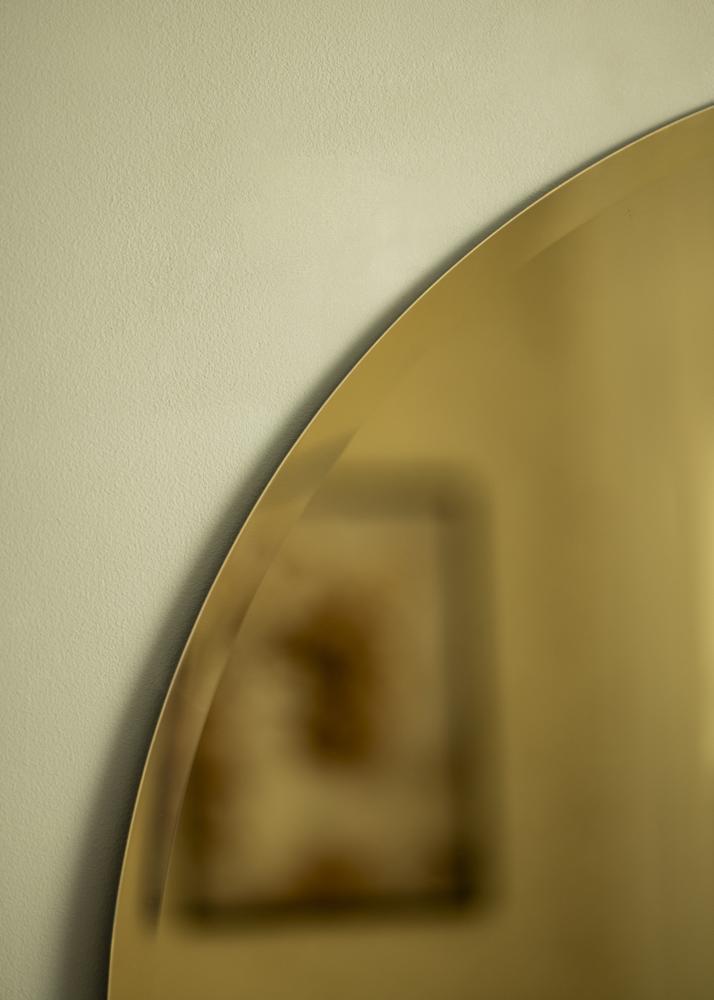 KAILA Miroir rond Gold Deluxe diamètre 90 cm