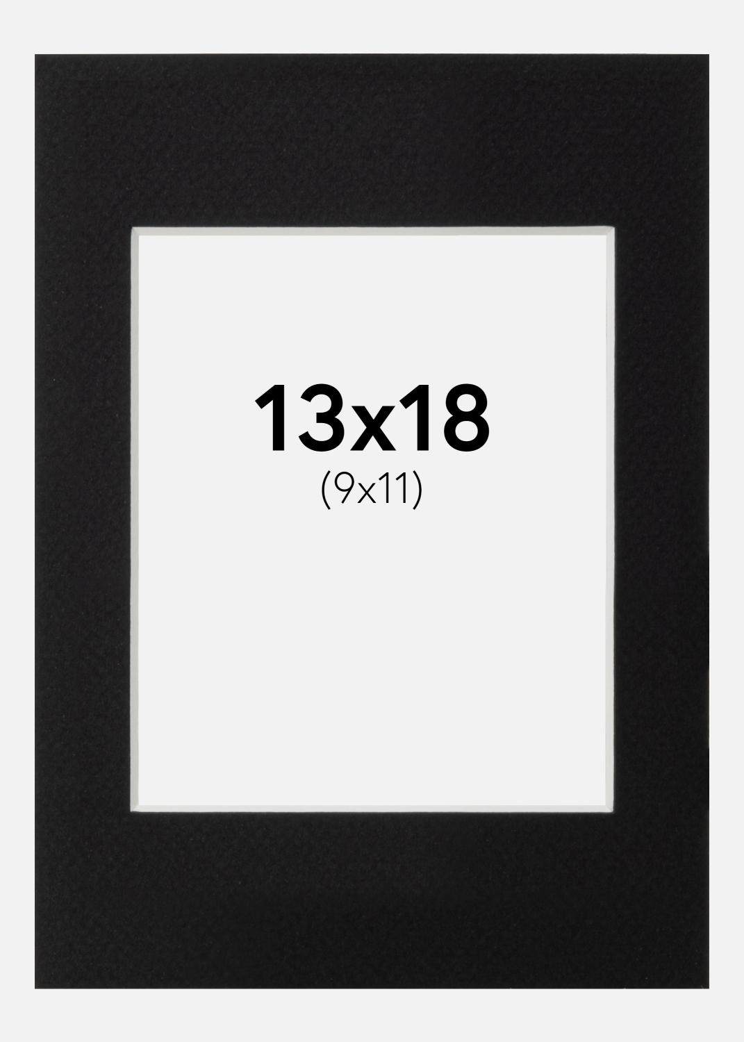Product Image for Passe-partout Noir Standard (noyau blanc) 13x18 cm (9x11)