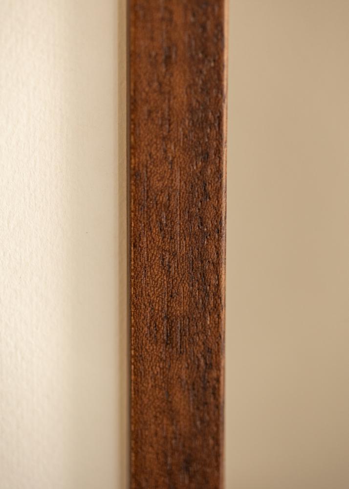 Cadre Hermes Teak 60x90 cm - Passe-partout Blanc 50x75 cm