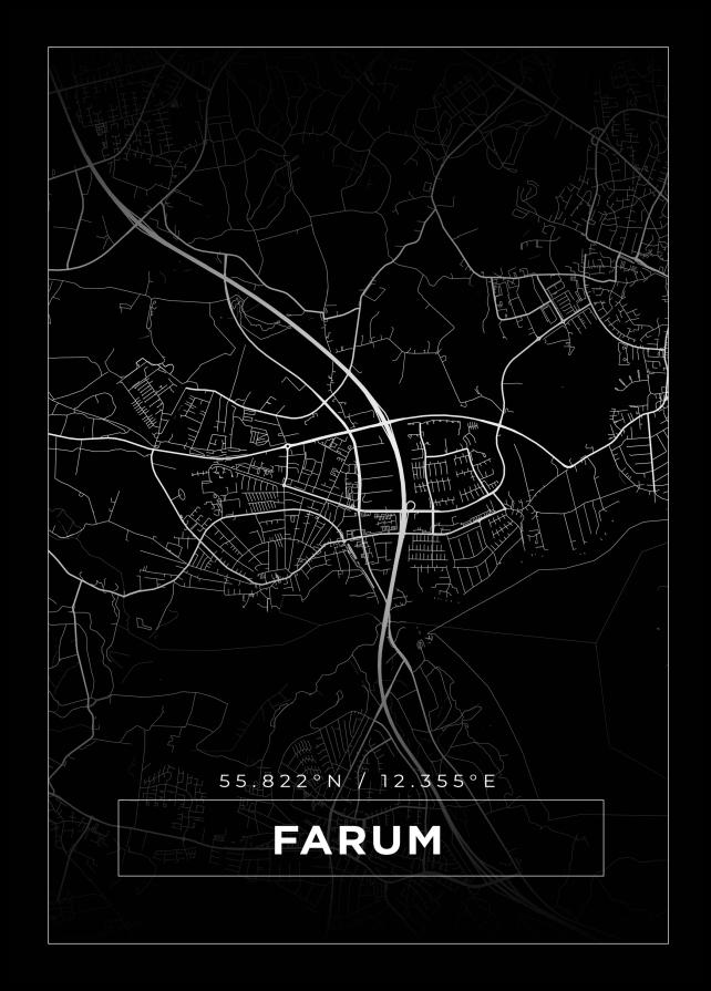 Map - Farum - Black