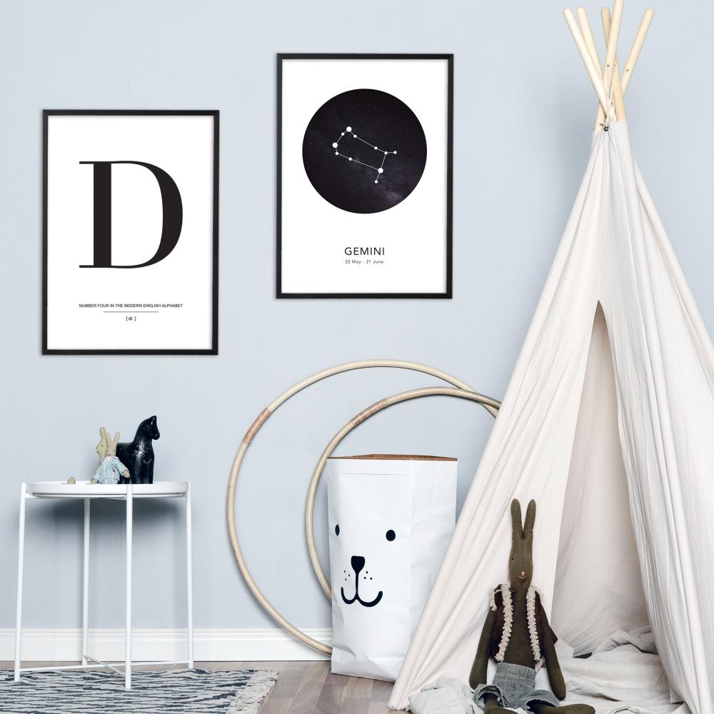 Letter D Poster