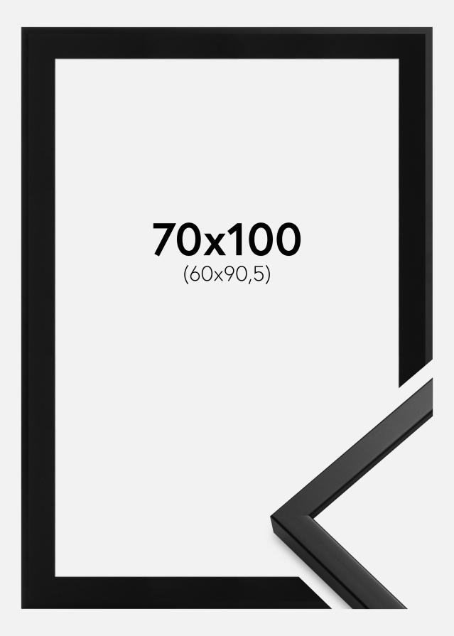 Cadre Oslo Noir 70x100 cm - Passe-partout Noir 61x91,5 cm