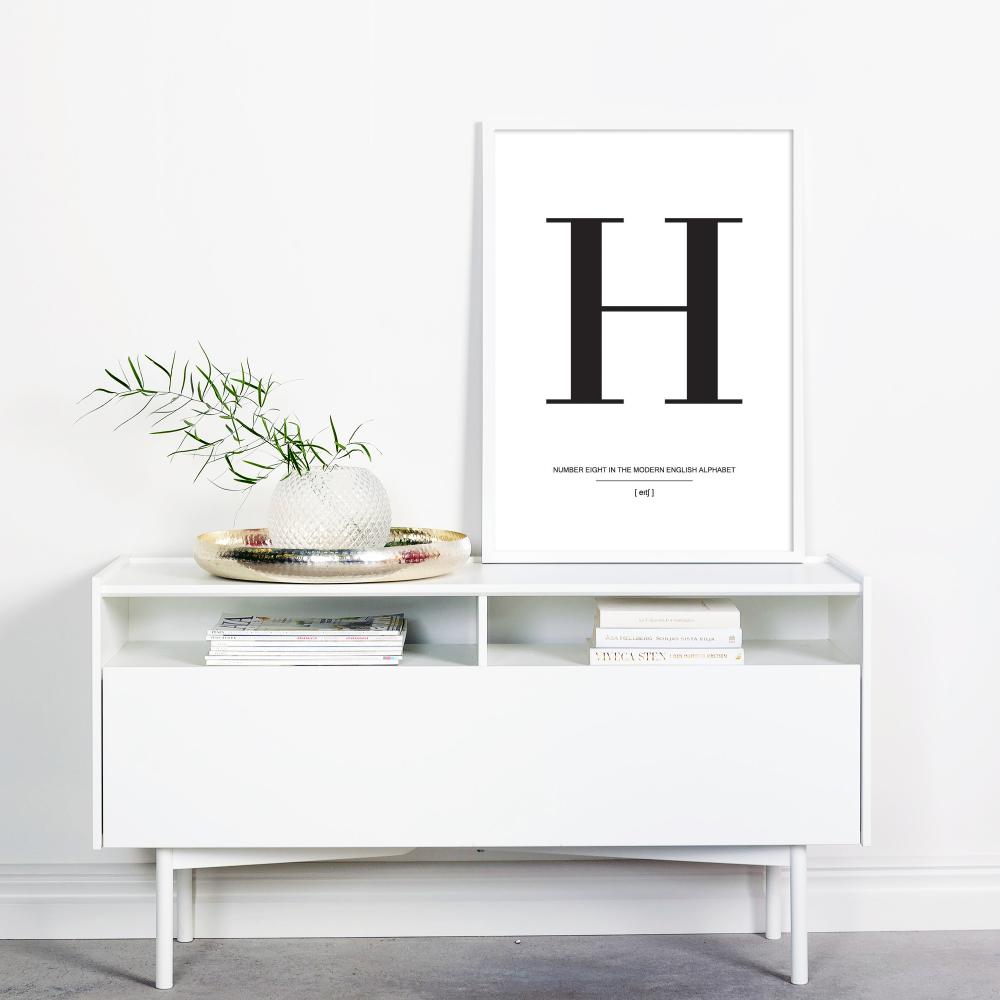 Letter H Poster