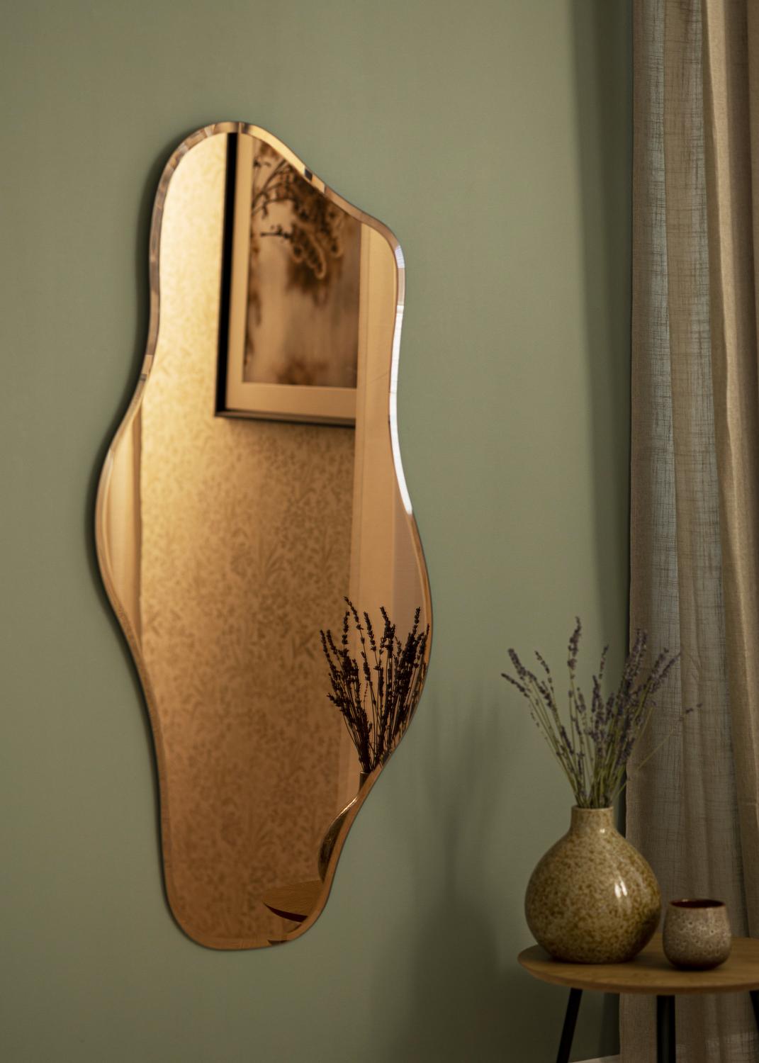 Product Image for Miroir Wave Rose Gold 55x110 cm