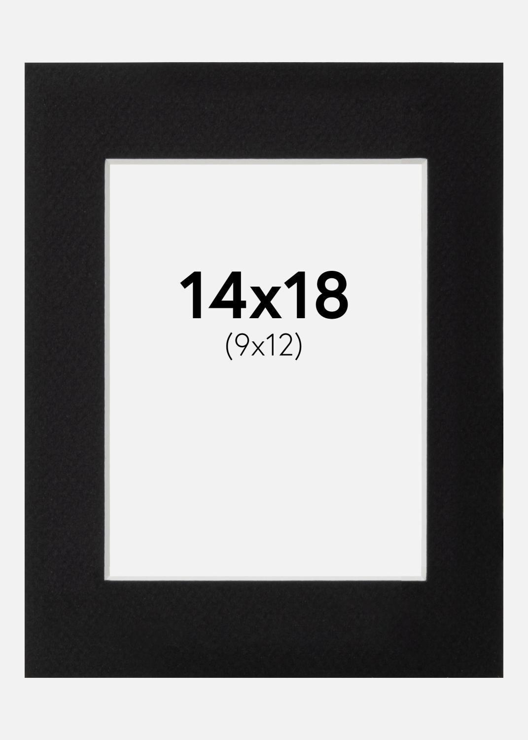 Product Image for Passe-partout Noir Standard (noyau blanc) 14x18 cm (9x12)