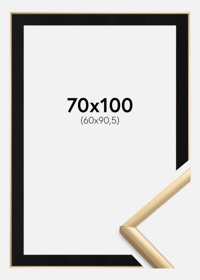Cadre New Lifestyle Or 70x100 cm - Passe-partout Noir 61x91,5 cm