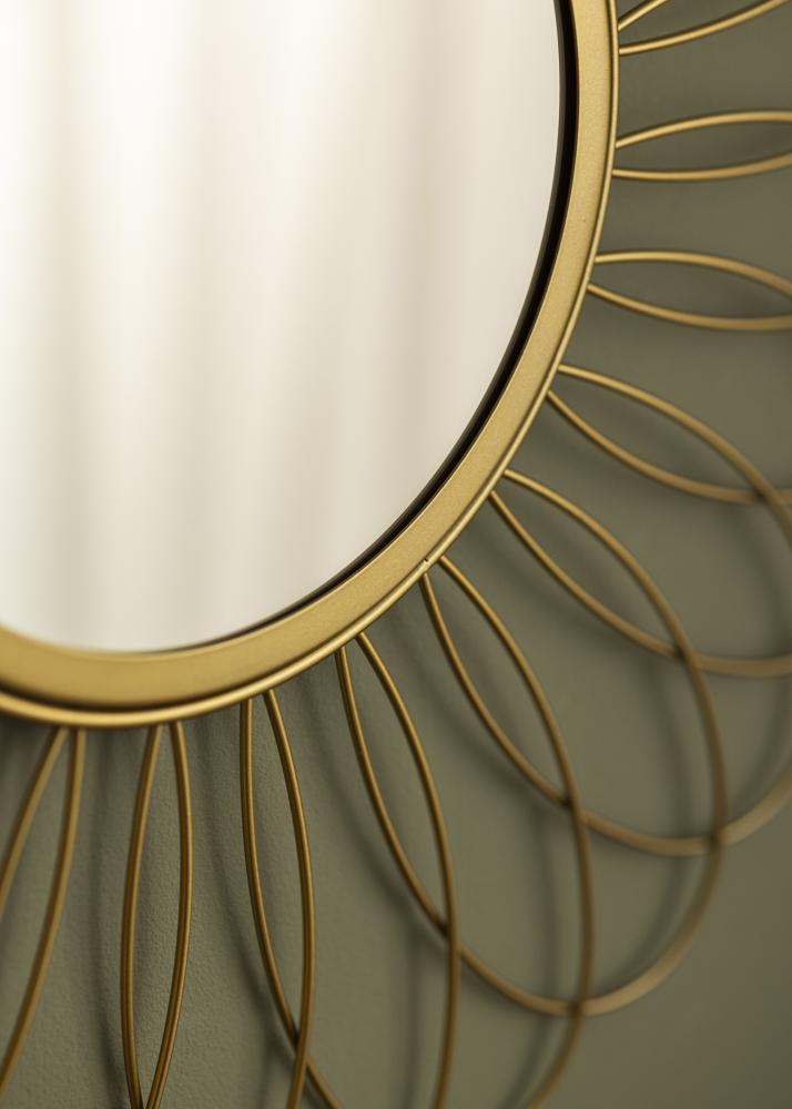 KAILA Miroir Flower - Or diamètre 50 cm