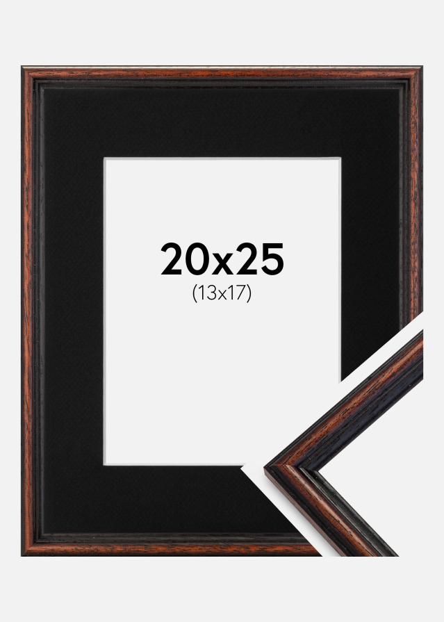 Cadre Horndal Noyer 20x25 cm - Passe-partout Noir 14x18 cm