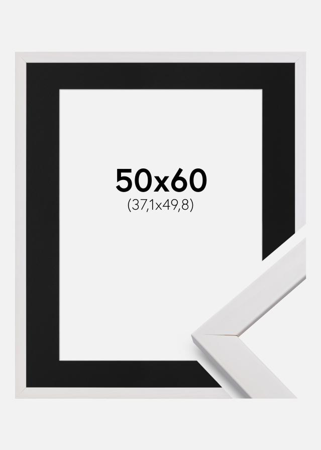 Cadre Stilren Blanc 50x60 cm - Passe-partout Noir 15x20 pouces