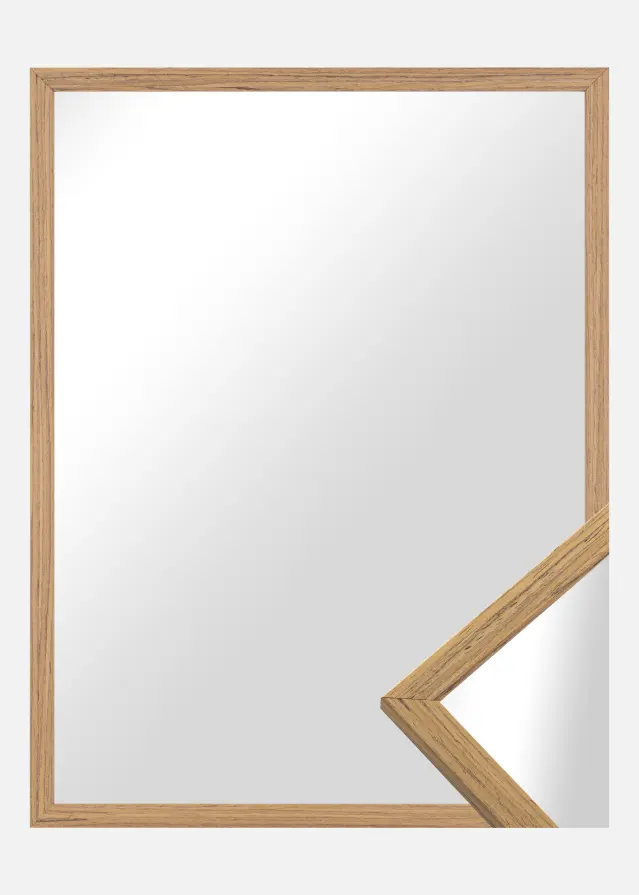 Miroir Edsbyn Teck - Sur mesure