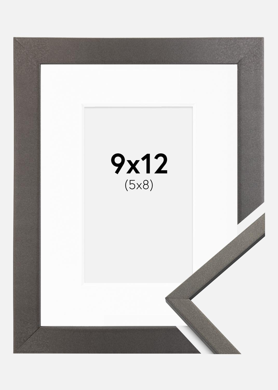 Product Image for Cadre Edsbyn Graphite 9x12 cm - Passe-partout Blanc 6x9 cm