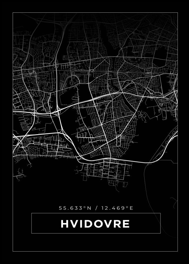 Map - Hvidovre - Black