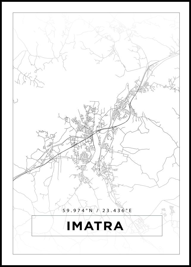 Map - Imatra - White