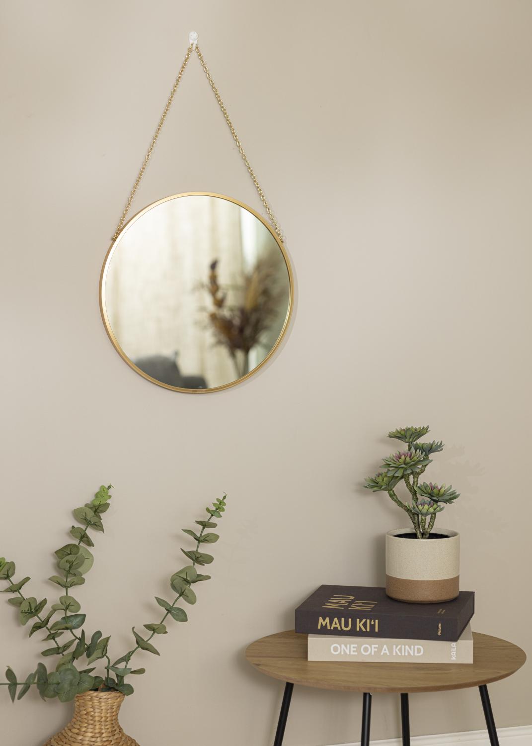 Product Image for Miroir rond Modern Deep Or 41 cm Ø