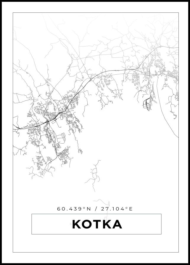 Map - Kotka - White