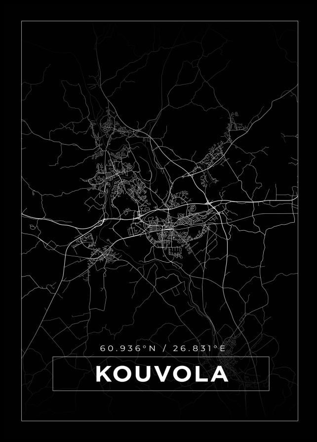 Map - Kouvola - Black