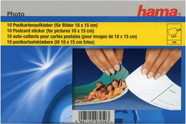 Hama Dos de carte postale 10x15 cm - lot de 10