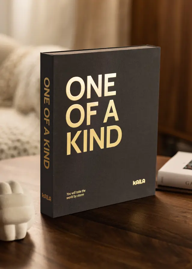 KAILA ONE OF A KIND Black - Coffee Table Photo Album (60 Pages Noires)