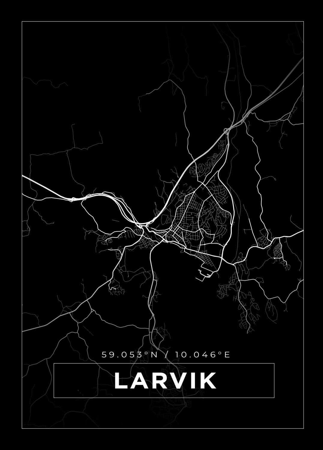 Product Image for Map - Lavrik - Black (70x100 cm)
