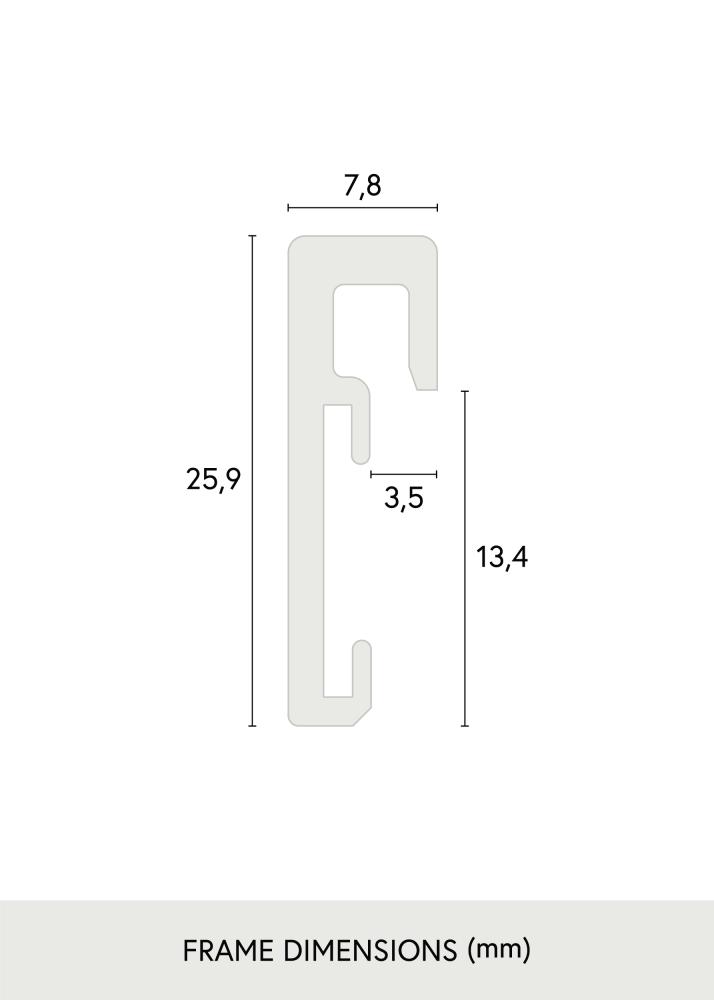 Cadre Nielsen Premium Verre antireflet Brillant Noir 50x70 cm