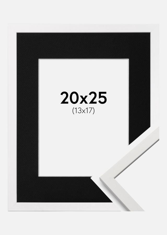 Cadre Edsbyn Blanc 20x25 cm - Passe-partout Noir 14x18 cm