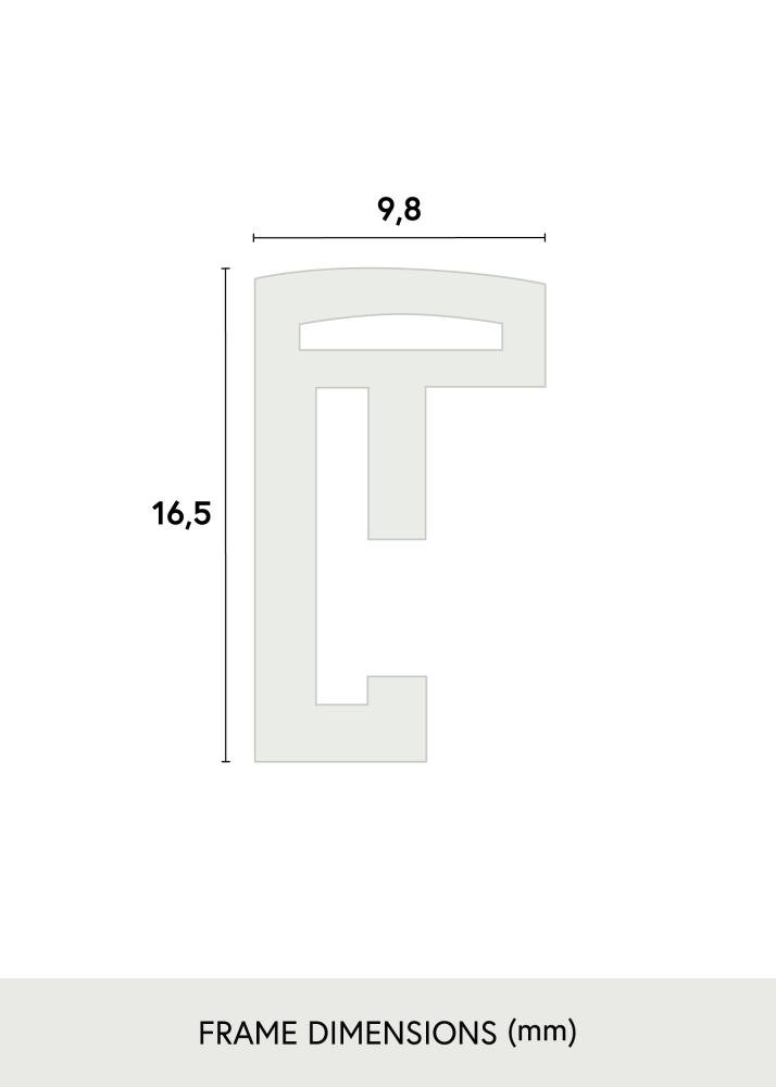 Cadre New Lifestyle Argent 50x70 cm - Passe-partout Blanc 40x60 cm