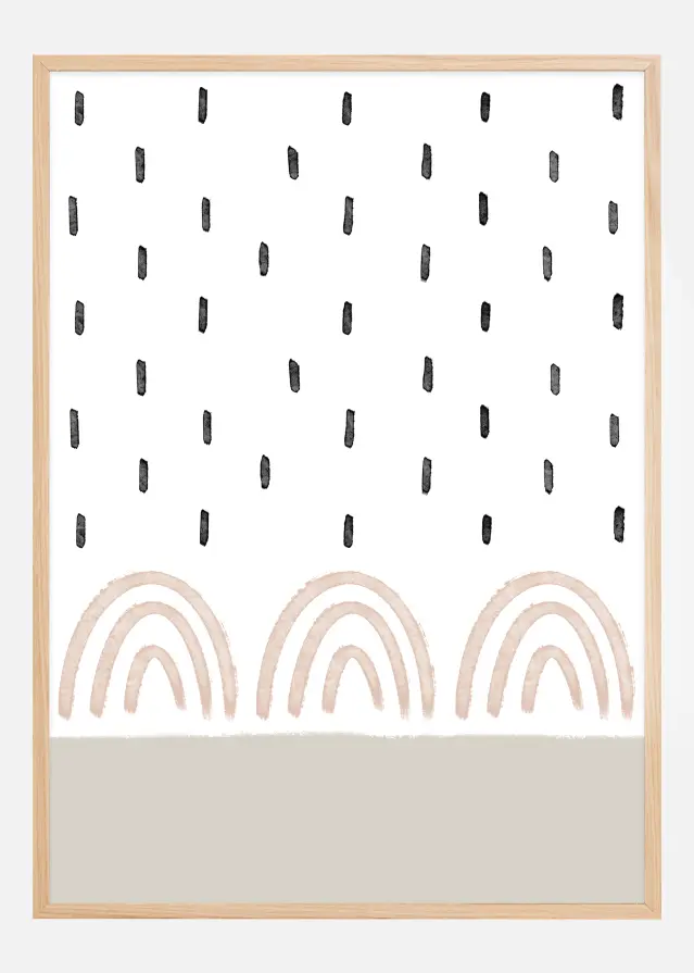 Rain on Rainbows Poster