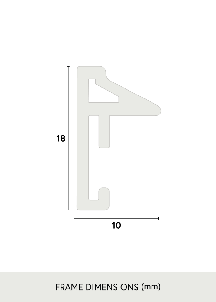 Cadre Desire Or 50x70 cm - Passe-partout Blanc 40x60 cm