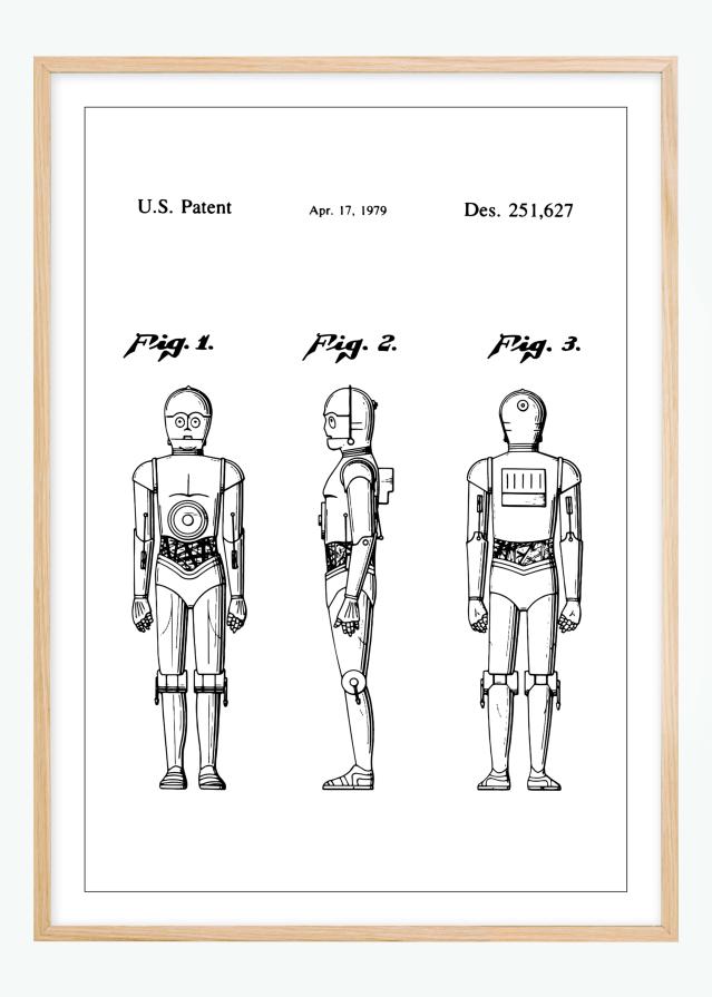 Dessin de brevet - Star Wars - C-3PO - Poster