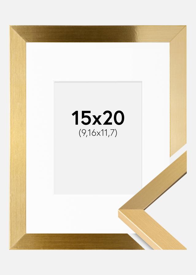Cadre Selection Or 15x20 cm - Passe-partout Blanc 4x5 pouces