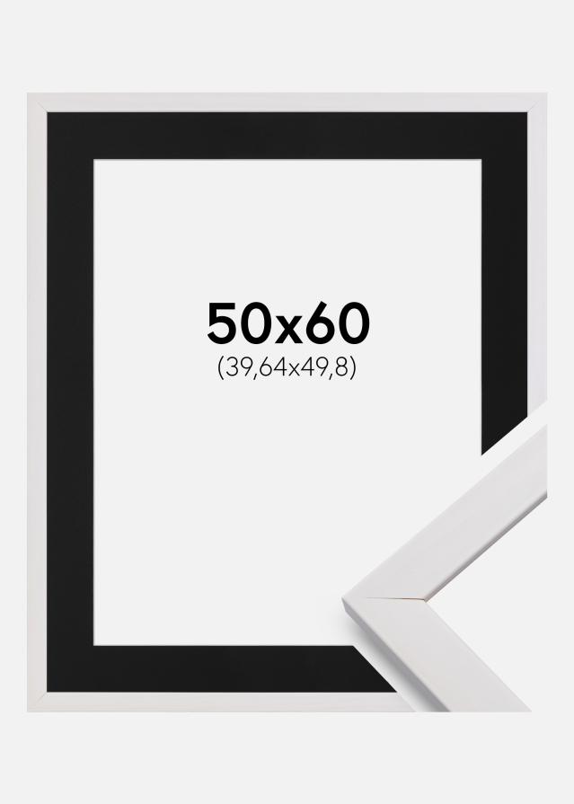 Cadre Stilren Blanc 50x60 cm - Passe-partout Noir 16x20 pouces