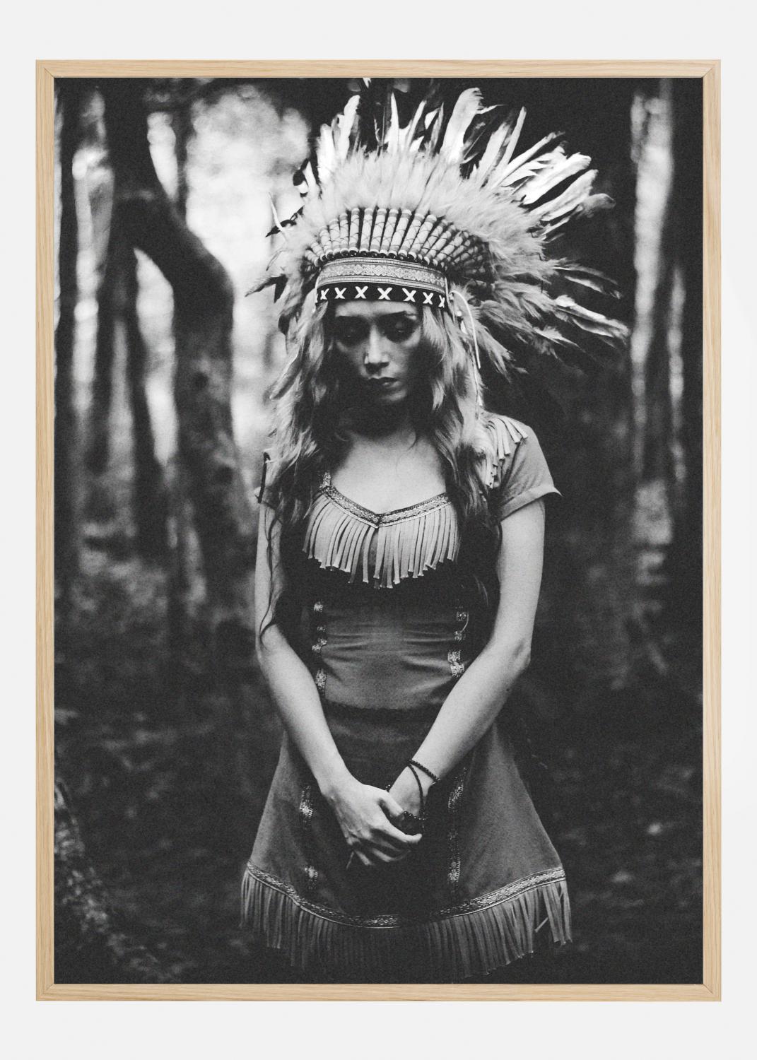 Product Image for Black and White Mood in the Forest Poster (21x29,7 cm (A4))