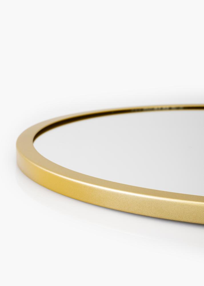 KAILA Miroir rond Rope - Or diamètre 30 cm