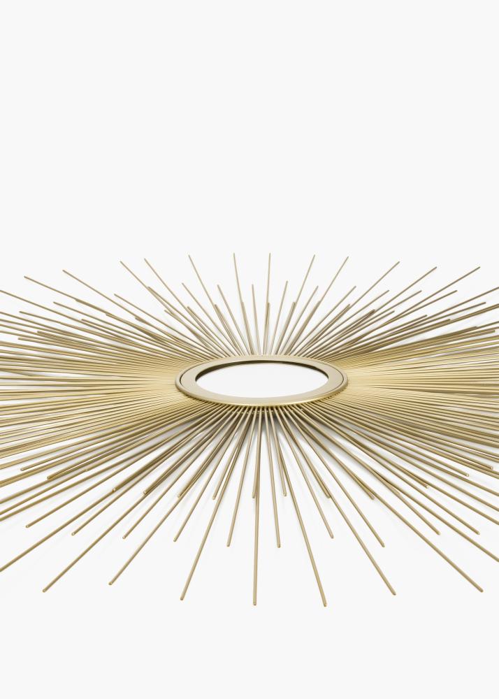 KAILA Miroir rond Sunrays - Or diamètre 80 cm