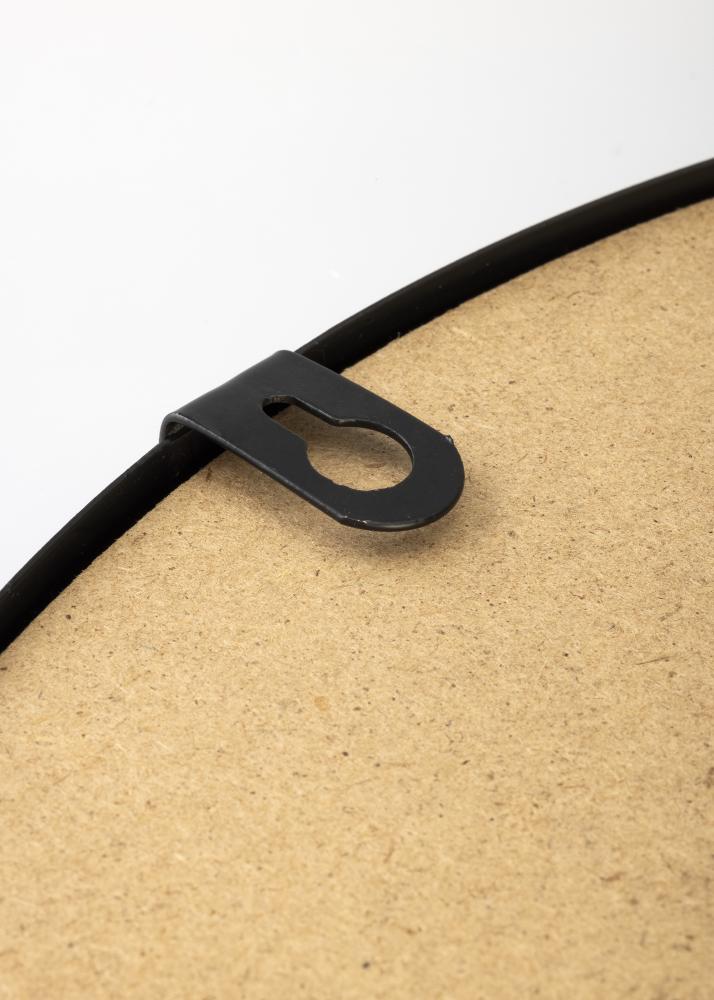 KAILA Miroir rond Triangles - Noir diamètre 35 cm