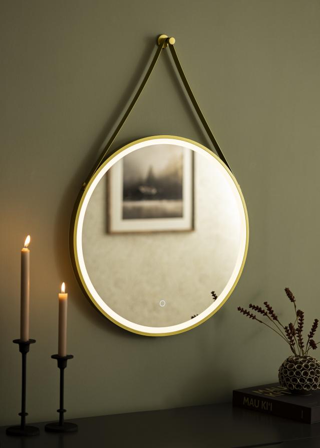 KAILA Miroir Belt LED Guld 60 cm Ø