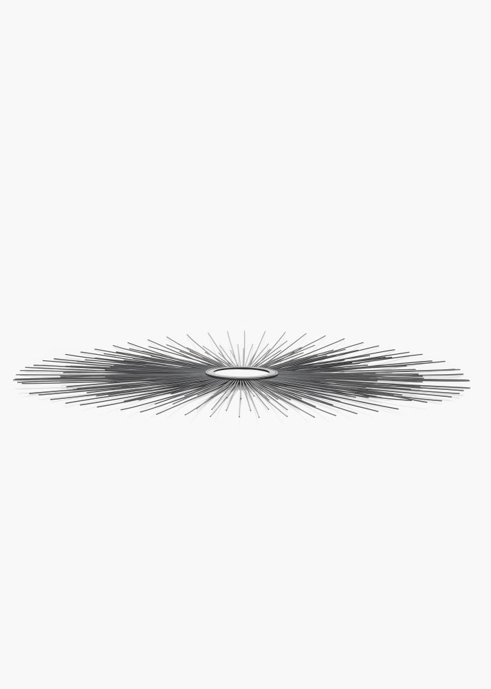 KAILA Miroir rond Sunrays - Noir diamètre 80 cm