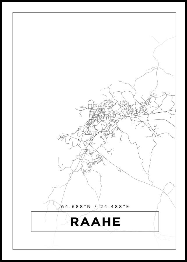 Map - Raahe - White