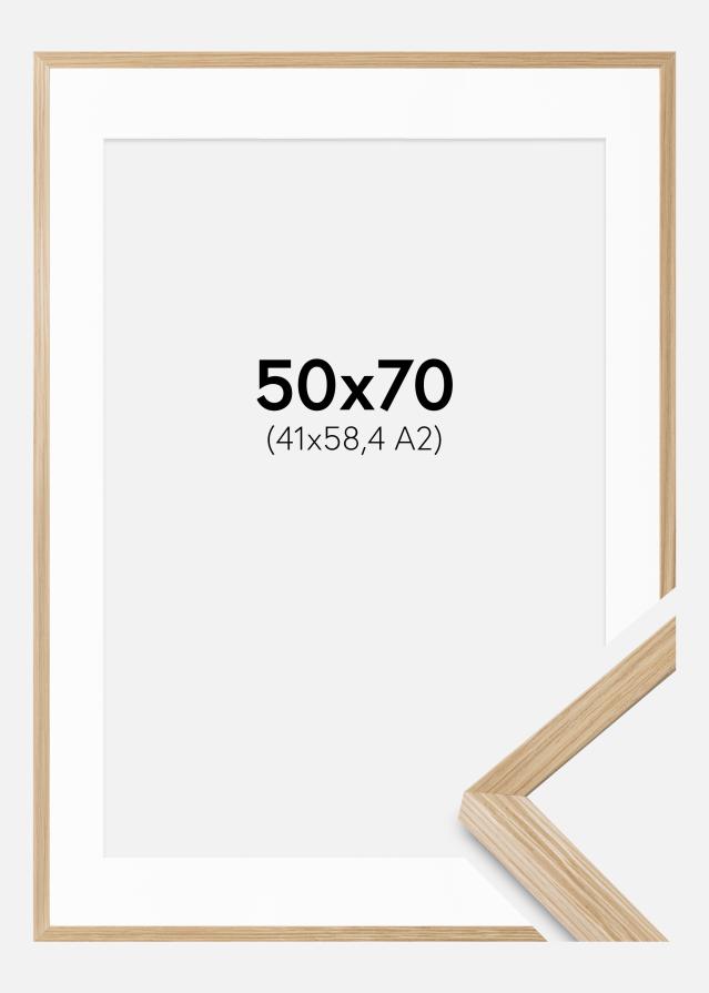 Cadre Soul Oak Veneer 50x70 cm - Passe-partout Blanc 42x59,4 cm (A2)