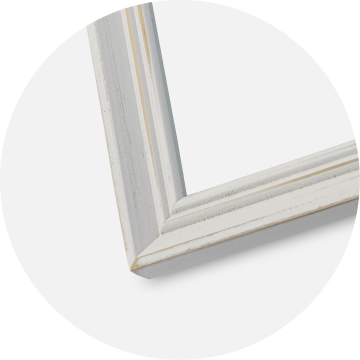 Cadre Vintage Homme Blanc 30x40 cm