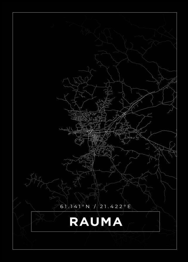 Map - Rauma - Black